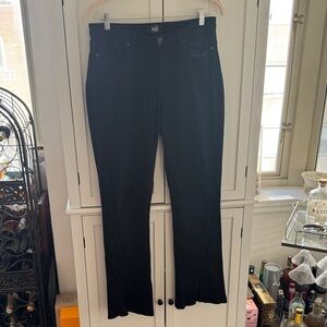 PAIGE Classic Black Flare Trousers